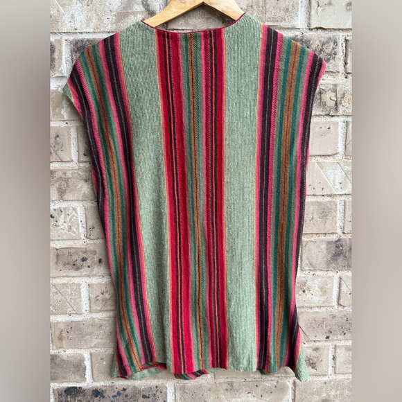 Lauren Ralph Lauren Multicolor Striped Linen Wrap Blouse Size L - Picture 6 of 9